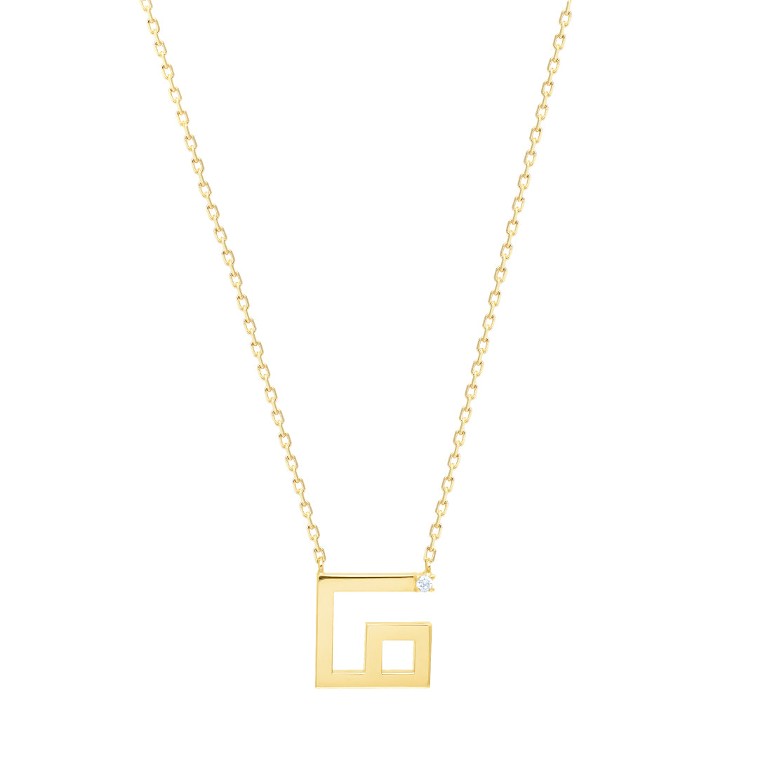 Arabic Alphabet Letter Necklace( FAA)
