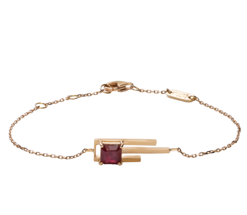 Shining Path Bracelet gold with Ruby