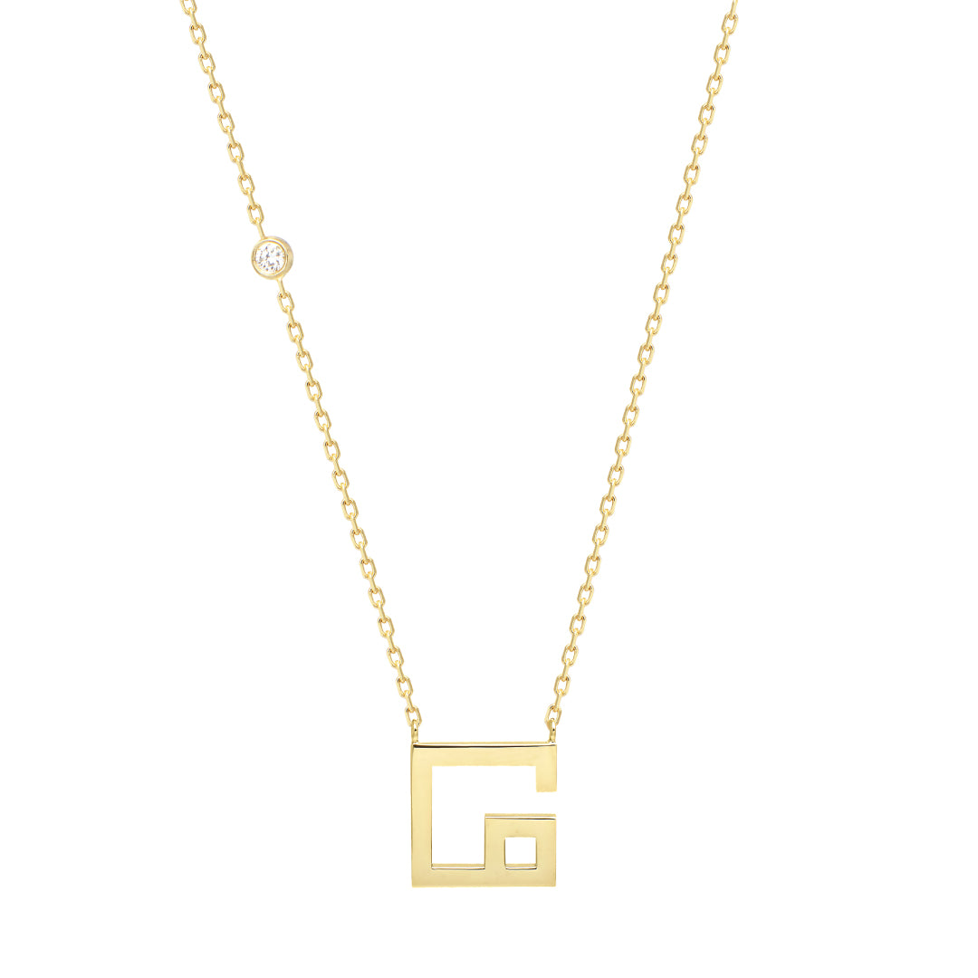 Arabic Alphabet Letter Necklace (MIM)
