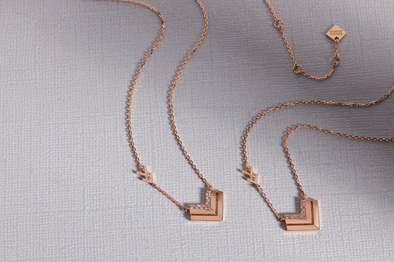 Heart Lines Necklace