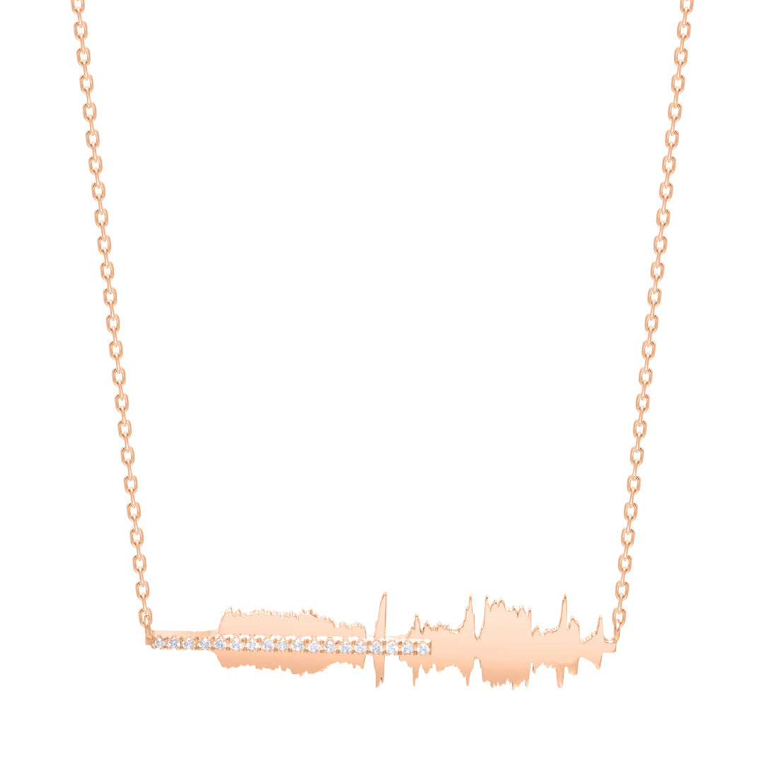 Ayat Necklace with Diamond - (إهدنا الصراط المستقيم)