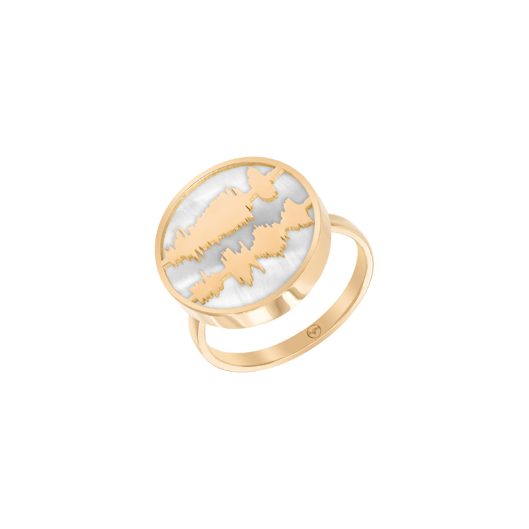 Ayat Ring, With Stones (رب اشرح لي صدري و يسر لي أمري)